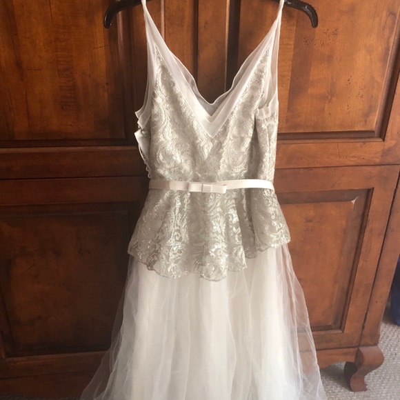 bhldn tea length dress